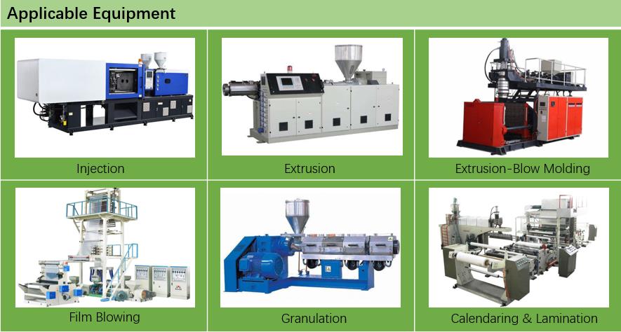 elastomer resin purging compound applicable equipment