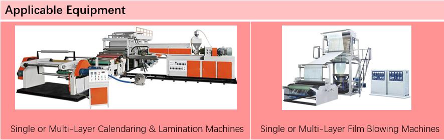 Calendaring & Lamination – Elastomer Purging Compound applicable equipment